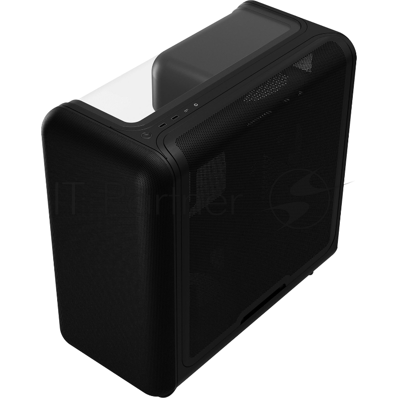 Корпус без блока питания Case HYTE X50, Midi-Tower, TG, no fans, 2xUSB-A 3.2, 1xUSB Type-C, E-ATX, ATX, mATX, mITX Pitch Black