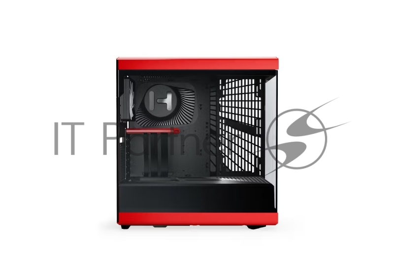 Корпус без блока питания Case HYTE Y40, Midi-Tower, TG, no fans, 2xUSB-A 3.2, 1xUSB Type-C, ATX, mATX, mITX Black Cherry