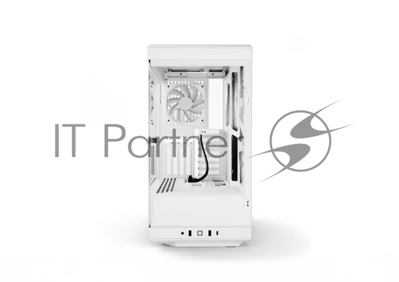 Корпус без блока питания Case HYTE Y40, Midi-Tower, TG, no fans, 2xUSB-A 3.2, 1xUSB Type-C, ATX, mATX, mITX Snow White