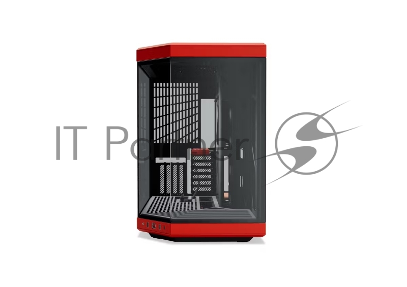 Корпус без блока питания Case HYTE Y70, Midi-Tower, TG, no fans, 2xUSB-A 3.2, 1xUSB Type-C, E-ATX, ATX, mATX, mITX Black Cherry