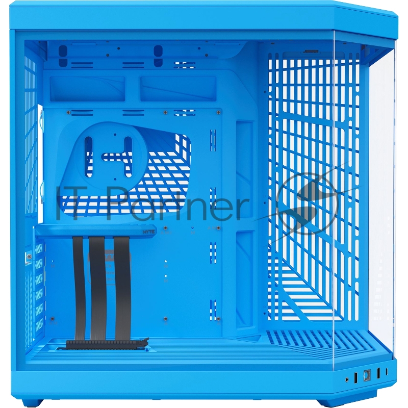 Корпус без блока питания Case HYTE Y70, Midi-Tower, TG, no fans, 2xUSB-A 3.2, 1xUSB Type-C, E-ATX, ATX, mATX, mITX Blueberry Milk