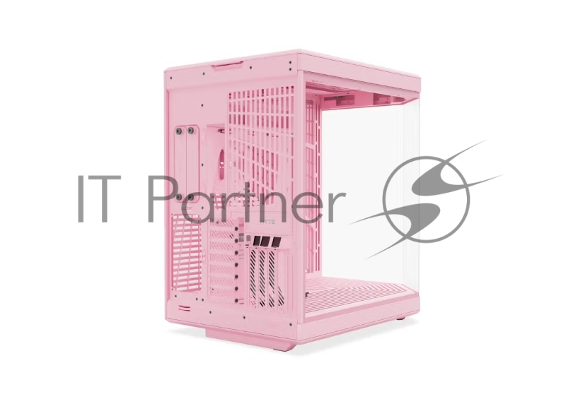 Корпус без блока питания Case HYTE Y70, Midi-Tower, TG, no fans, 2xUSB-A 3.2, 1xUSB Type-C, E-ATX, ATX, mATX, mITX Strawberry Milk