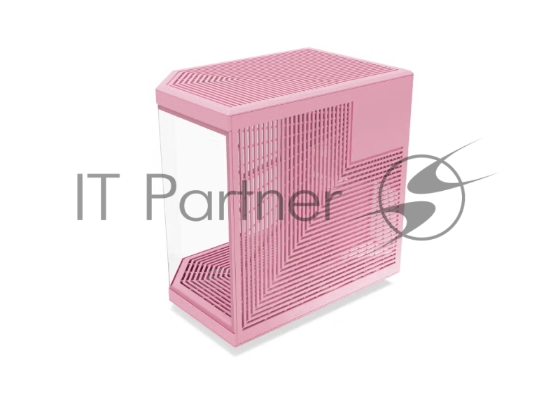 Корпус без блока питания Case HYTE Y70, Midi-Tower, TG, no fans, 2xUSB-A 3.2, 1xUSB Type-C, E-ATX, ATX, mATX, mITX Strawberry Milk