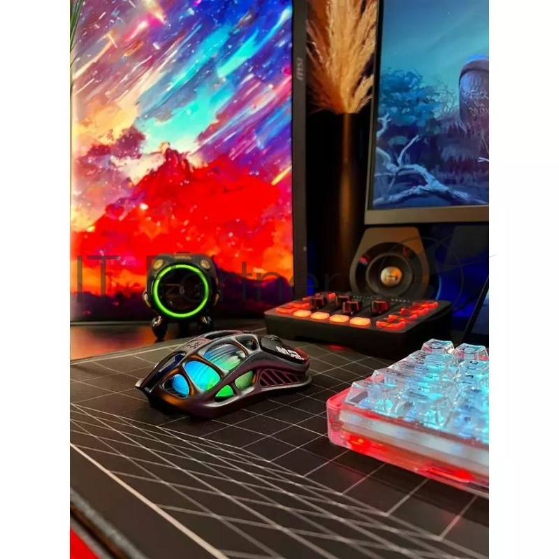 Беспроводная игровая мышь Gravastar Mercury M2 Чёрный