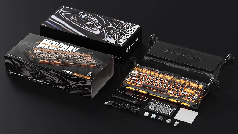 Механическая клавиатура Gravastar Mercury K1 Pro BO BLK