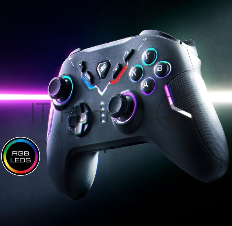 Геймпад FLASHFIRE F207BK (Совместим с ПК, Nintendo Switch, подключение: Bluetooth, USB, 2,4 ГГц)