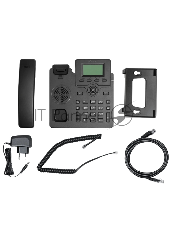 IP-телефон Flat-Phone C10: 2 SIP-аккаунта, 2 порта 10/100/1000BASE-T (RJ-45), ЖК-дисплей, PoE, РЕЕСТР