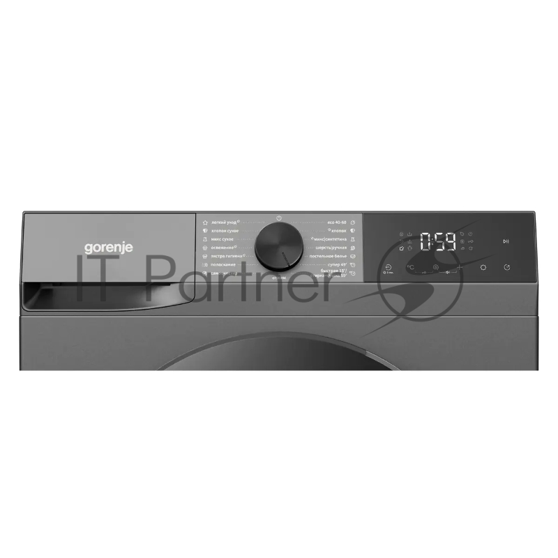 Стирально-сушильная машина Gorenje WDG2P1174A3D2S/C, отдельностоящая, ВхШхГ 845х595х590 мм, загрузка 11/7 кг, 15 программ, 1400 об/мин, цифровой дисплей, поворотное/сенсорное управление, отсрочка старта, пар, функция Aqua JetWash, AquaStop, мотор Inv