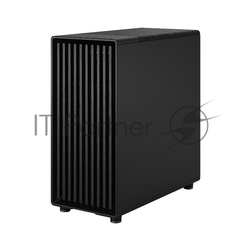 Корпус ПК без блока питания/ Case Fractal Design North TG Momentum Edition, Midi-Tower, 3x120mm, 2xUSB-A 3.2 + 1xUSB 3.2 Type-C ATX, mATX, mITX Wood panel, Black