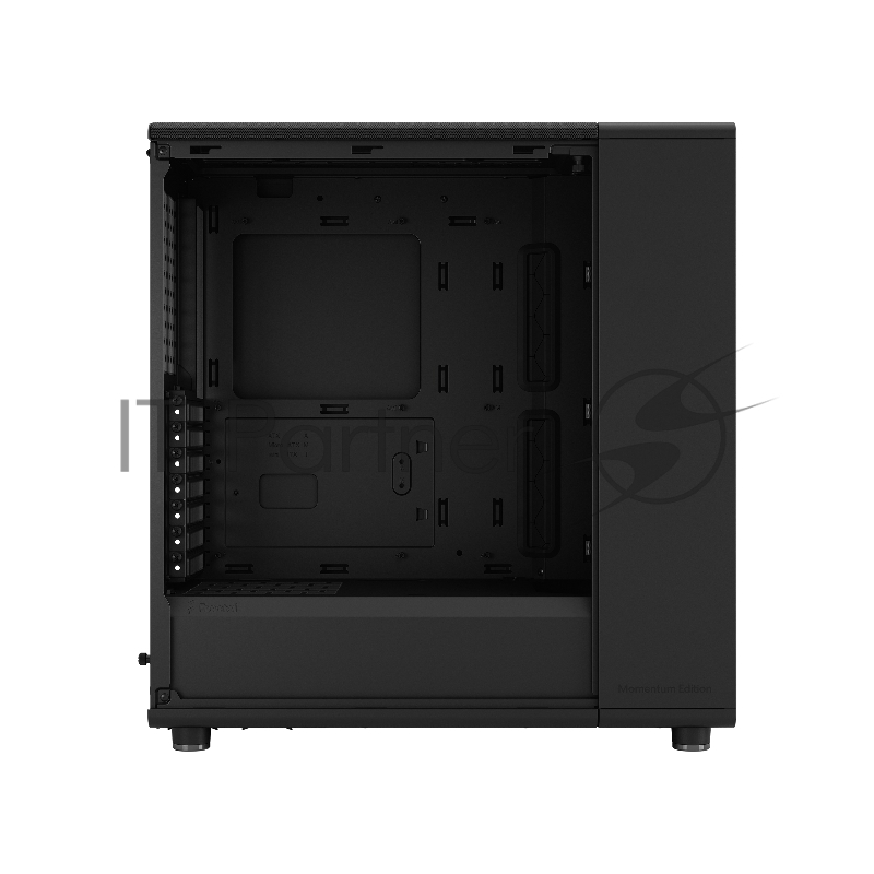 Корпус ПК без блока питания/ Case Fractal Design North TG Momentum Edition, Midi-Tower, 3x120mm, 2xUSB-A 3.2 + 1xUSB 3.2 Type-C ATX, mATX, mITX Wood panel, Black
