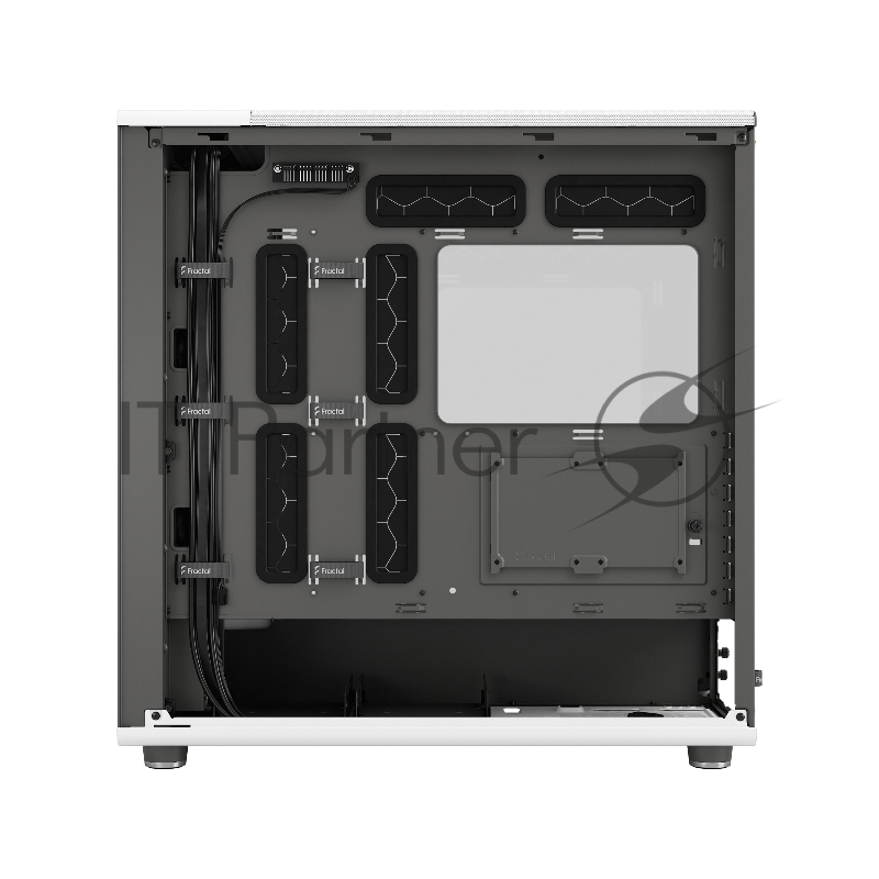 Корпус ПК без блока питания/ Case Fractal Design North XL RC Chalk TG Clear, Full-Tower, 3x140mm, 2xUSB-A 3.0 + 1xUSB 3.2 Type-C, ATX, mATX, mITX White