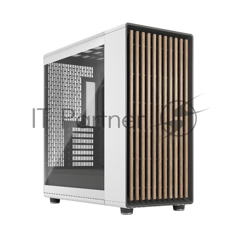 Корпус ПК без блока питания/ Case Fractal Design North XL RC Chalk TG Clear, Full-Tower, 3x140mm, 2xUSB-A 3.0 + 1xUSB 3.2 Type-C, ATX, mATX, mITX White