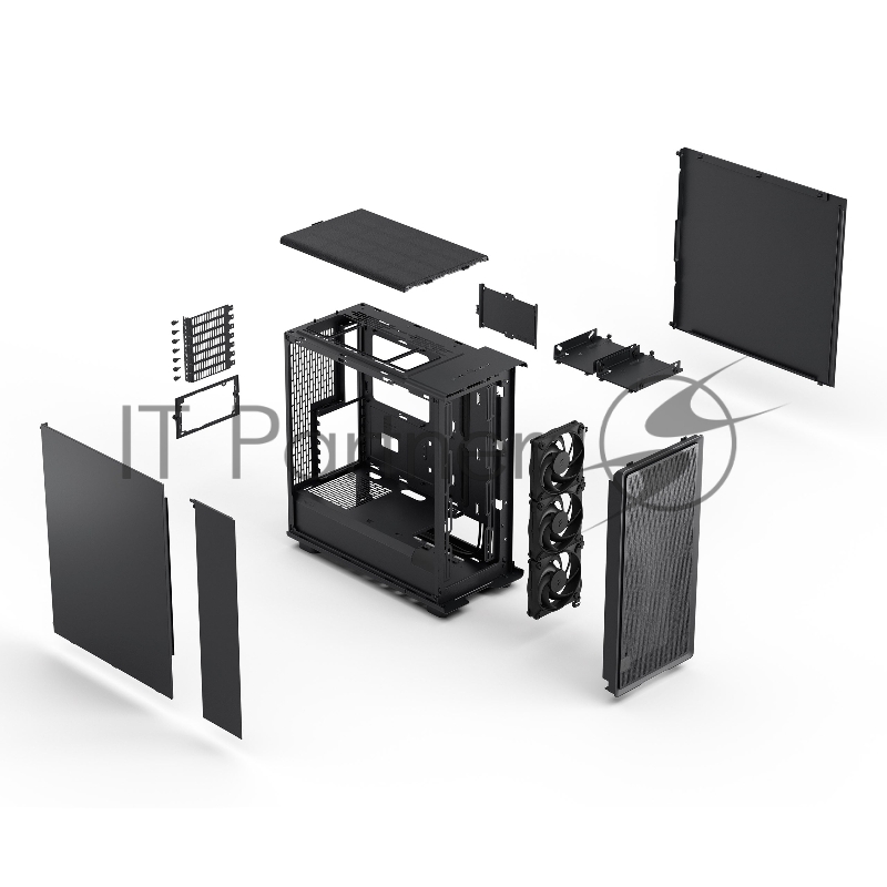Корпус ПК без блока питания/ Case Fractal Design Epoch Solid, Midi-Tower, 3x120mm, 2xUSB-A 3.2 + 1xUSB 3.2 Type-C ATX, mATX, mITX, Black