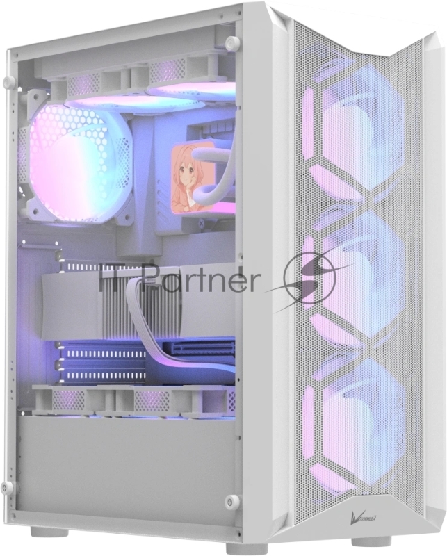 Корпус Formula Air Power G1 Plus белый без БП ATX 5x140mm 1xUSB2.0 1xUSB3.0 audio bott PSU