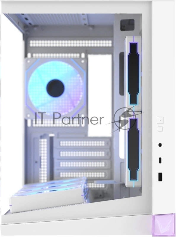 Корпус Formula Crystal Z4M Plus белый без БП mATX 3x120mm 1xUSB3.0 audio bott PSU