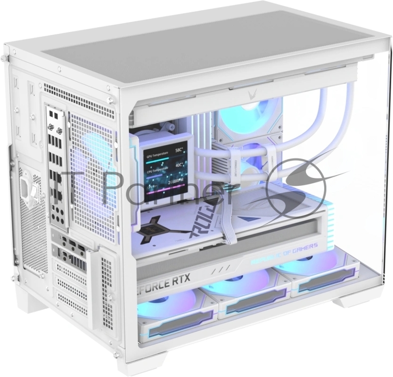 Корпус Formula Crystal Z4M Plus белый без БП mATX 3x120mm 1xUSB3.0 audio bott PSU