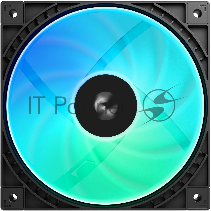 Вентилятор для корпуса Deepcool FD12 V2 ARGB 120х120x25 черный 4-pin 26.57дБ (R-FD12ARGBV2-BKAPN1-G) Ret