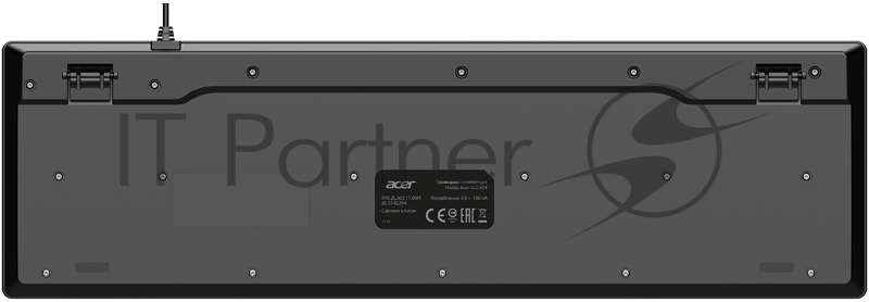 Клавиатура + мышь Acer OCC504 клав:черный мышь:черный USB Multimedia (ZL.ACC11.00M)