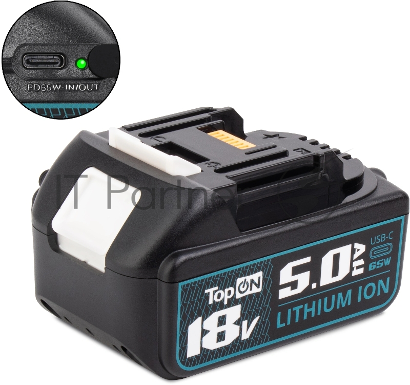 Батарея аккумуляторная TopON TOP-MAK-18 18В 5Ач Li-Ion (103786)