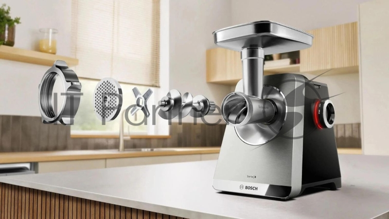 Мясорубка Bosch Series 8 MFWS820M 2500Вт черный