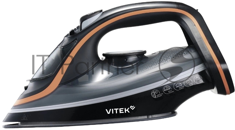 Утюг Vitek VT-IRN1205 3400Вт черный/оранжевый