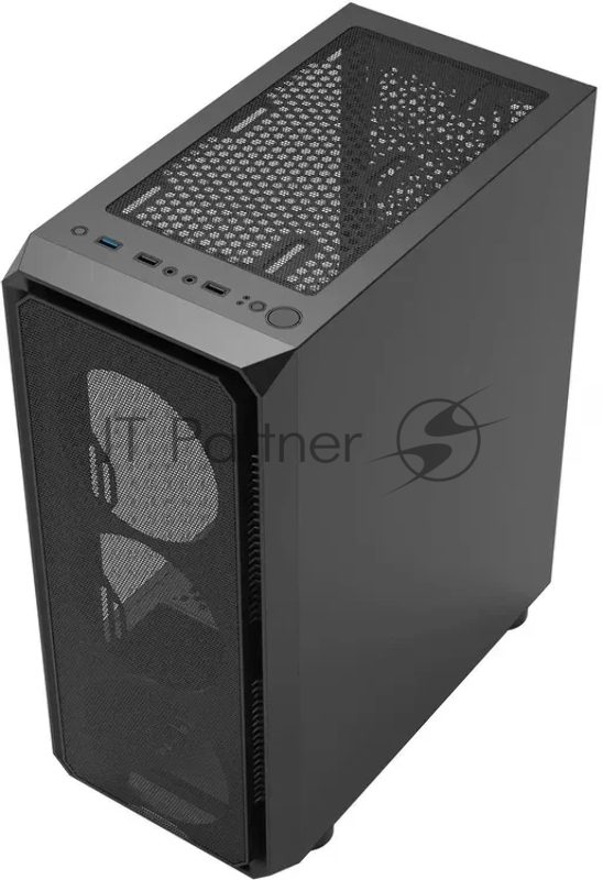 Корпус Bloody CC-126 черный без БП ATX 8x120mm 2xUSB2.0 1xUSB3.0 audio bott PSU