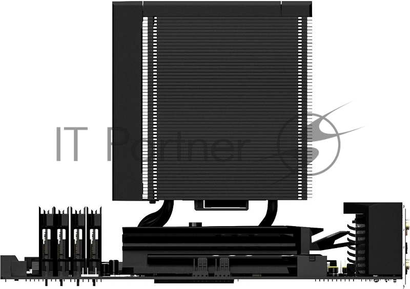 Устройство охлаждения(кулер) ID-Cooling Frozn A620 SLK нет подсветки Soc-AM5/AM4/1200/1700/1851 черный 4-pin 33.9dB Al+Cu 260W 1300gr Ret