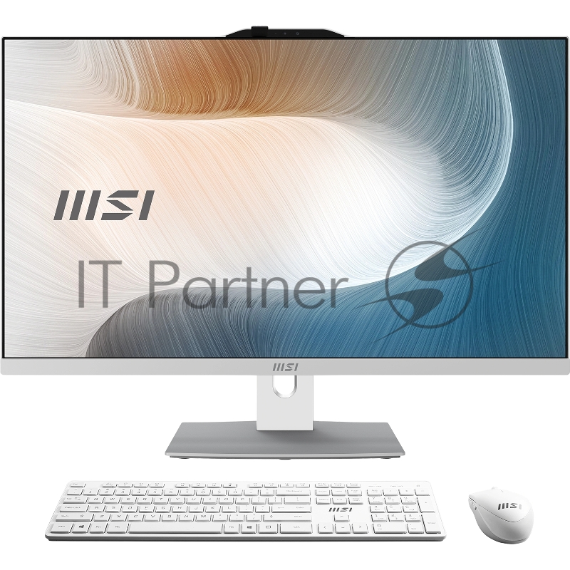 Моноблок MSI Modern AM272P 1M-1468XRU 27(1920x1080 IPS)/Intel Core 5 120U(1.4Ghz)/16384Mb/512PCISSD Graphics/Cam/BT/WiFi/war 1y/7.5kg/White/noOS + Wireless KB+M