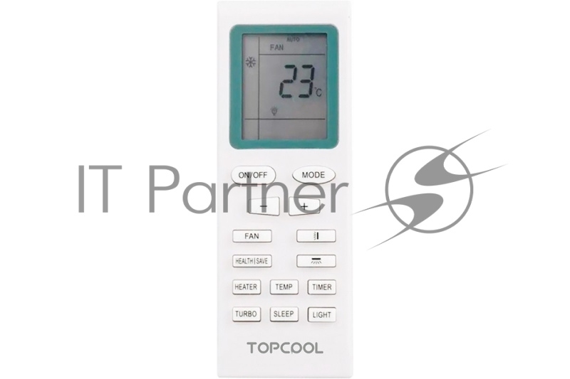 Внутренний блок сплит-системы TOPCOOL TR-12SBST1/IN 12000 BTU, 32 м², 28 дБ, охлаждение, обогрев, осушение, белый