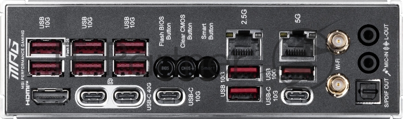 Материнская плата MSI MPG X870E CARBON MAX WIFI Socket AM5 AMD X870E 4xDDR5 ATX AC`97 8ch(7.1) 5Gigabit + 2.5Gigabit Ethernet RAID+HDMI