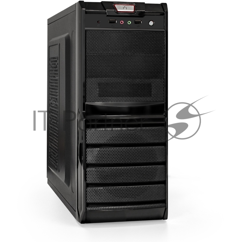 Компьютерный корпус ExeGate EX278398RUS Miditower ExeGate XP-329S Black, ATX, (XP450, Black,120мм), 2хUSB, Audio