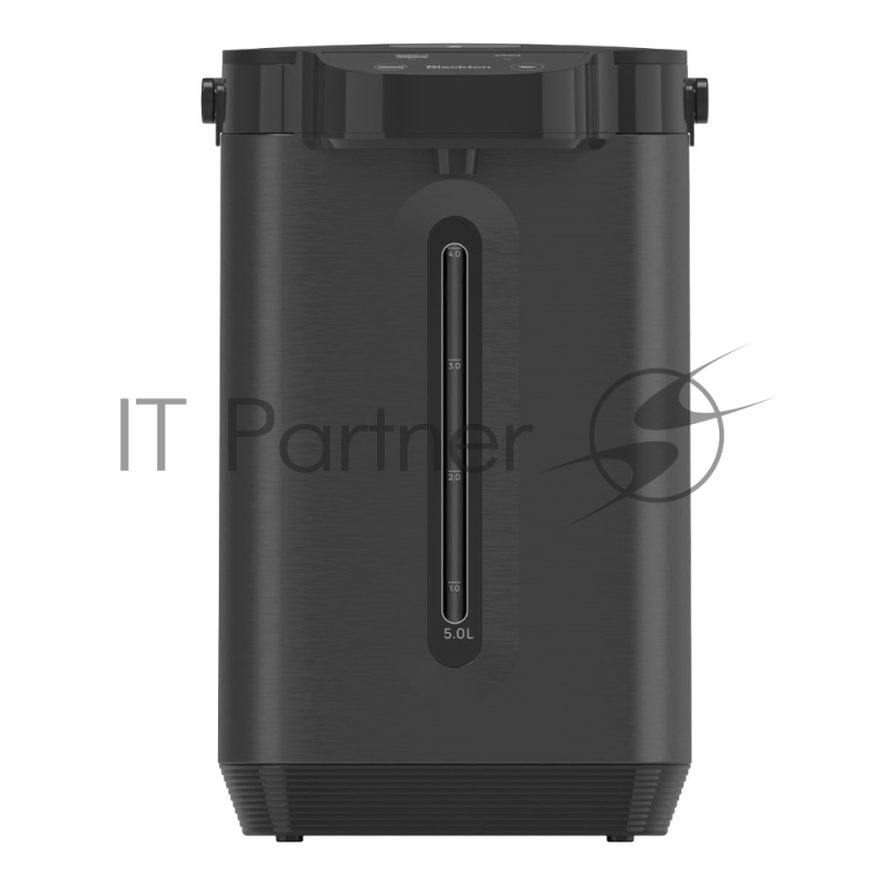 Термопот Blackton Bt TP500 Black, мощность 1800 Вт, объем 5 л, электронный тип управления, функция повторного кипячения, функция поддержания температуры, способы подачи воды - электрическая помпа, индикатор уровня воды, автоотключение при недостаточн