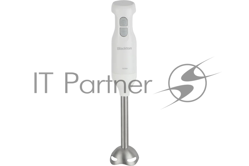 Блендер погружной Blackton Bt HB734SS White-gray, мощность 700 Вт, 2 скорости, режим турбо, скорость работы до 13 000 об/мин, S-образный нож, пластиковый корпус, длина электрошнура 1 м, напряжение 220-240 В, 50-60 Гц, защита от поражения электротоком