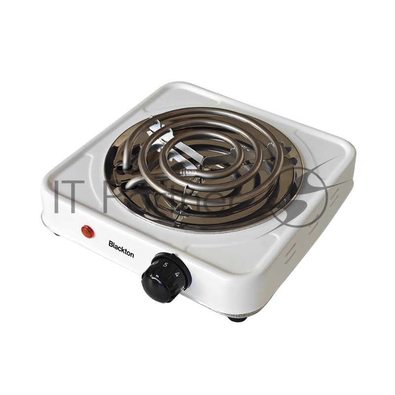Электрическая плита Blackton Bt HP100S White, мощность 1000 Вт, механическое управление, 5 режимов нагрева , 1 конфорка, размер варочной поверхности 135 мм, корпус из металла, максимальный вес 5 кг, длина шнура 0.9 м, напряжение 220-240 В, 50-60 Гц,