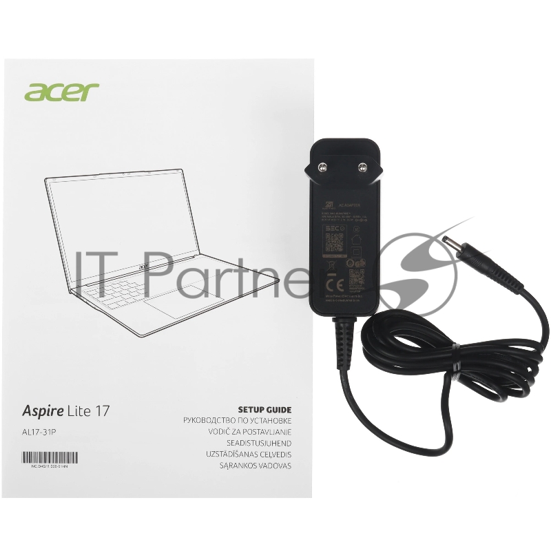Ноутбук Acer Aspire Lite AL17-31P-3498/17.3/IPS/Intel Core 3 N355/8Gb/512Gb SSD/Intel Graphics/DOS/серебристый/2kg