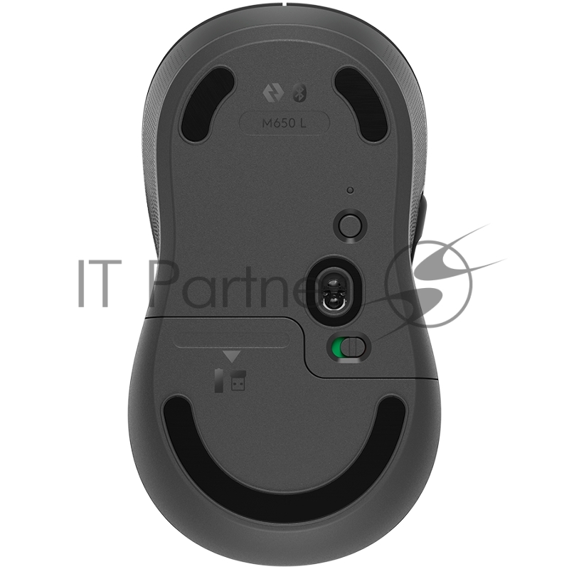 Мышь беспроводная Logitech Signature M650 L графитовый, 4000 dpi, радиоканал, Bluetooth, USB, кнопки - 5