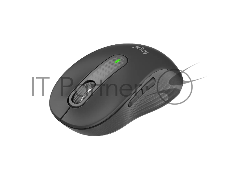 Мышь беспроводная Logitech Signature M650 L графитовый, 4000 dpi, радиоканал, Bluetooth, USB, кнопки - 5