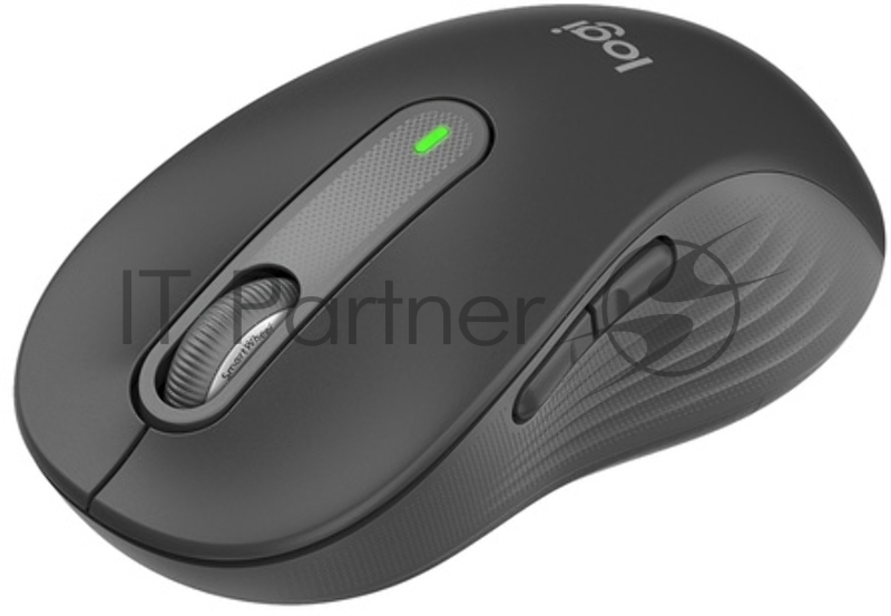 Мышь беспроводная Logitech Signature M650 L графитовый, 4000 dpi, радиоканал, Bluetooth, USB, кнопки - 5