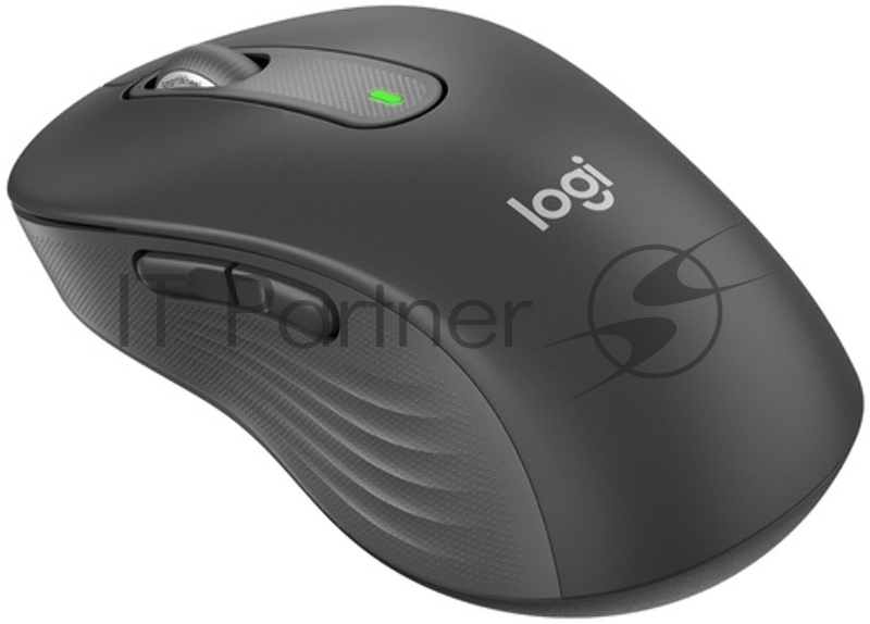Мышь беспроводная Logitech Signature M650 L графитовый, 4000 dpi, радиоканал, Bluetooth, USB, кнопки - 5