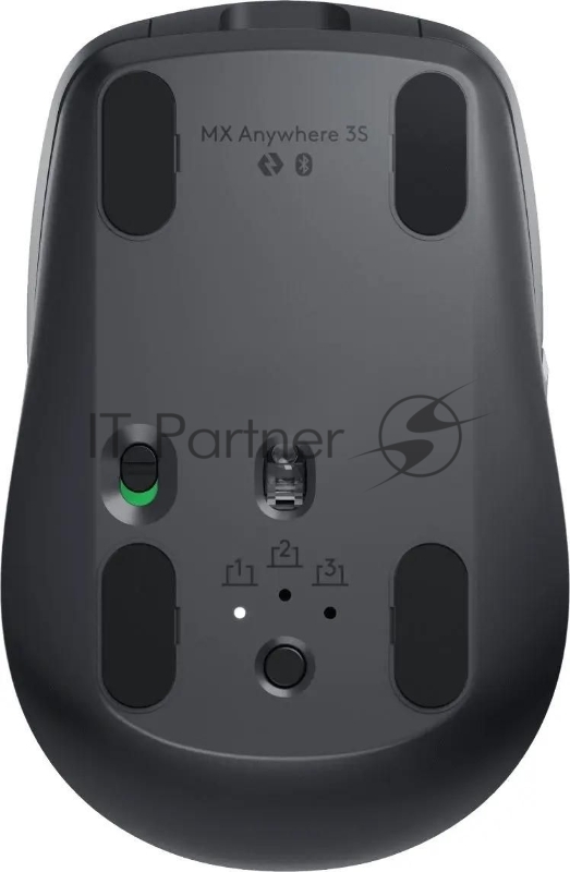 Мышь беспроводная/проводная Logitech MX Anywhere 3S графитовый, 8000 dpi, радиоканал, Bluetooth, USB, кнопки - 6