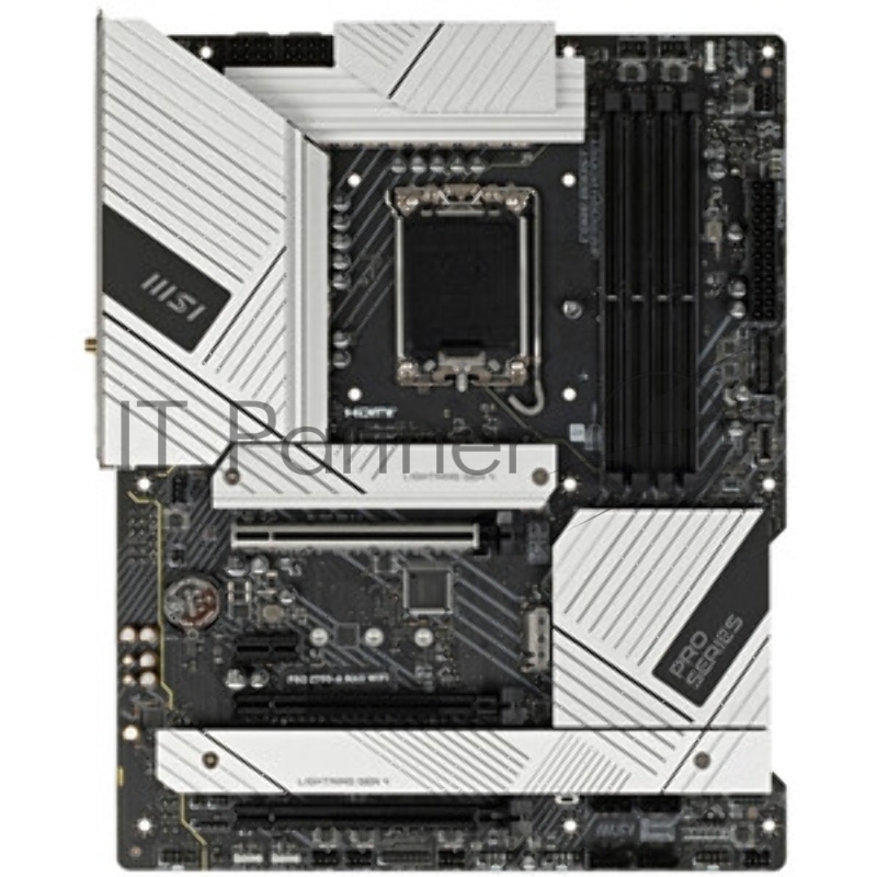 Материнская плата MSI PRO Z790-A MAX WIFI, LGA 1700, Intel Z790, 4xDDR5, 6xSATA, 4xM.2, 1xPCI-E 5.0 x16, 1xPCI-E 4.0 x16, 1xPCI-E 3.0 x16, 1xPCI-E x1, 1xHDMI, 1xDP, 1x2.5Gb LAN, 2xUSB-A 2.0, 2xUSB-A 3.2 Gen 1, 3xUSB-A 3.2 Gen 2, 1xUSB-C 3.2 Gen 2x2,