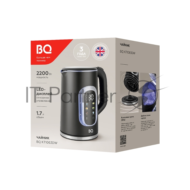 Чайник электрический BQ KT1063DW Black
