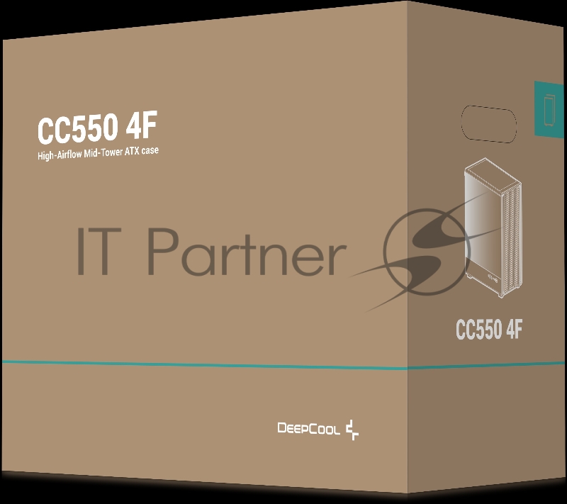 Корпус Deepcool CC550 4F черный без БП ATX 4x120mm 5x140mm 1xUSB2.0 1xUSB3.0 audio bott PSU