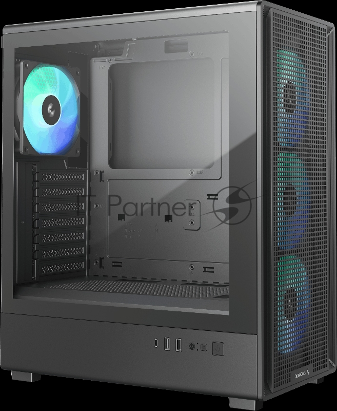 Корпус Deepcool CC550 4F черный без БП ATX 4x120mm 5x140mm 1xUSB2.0 1xUSB3.0 audio bott PSU