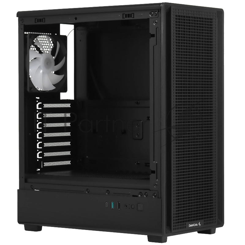 Корпус Deepcool CC550 4F черный без БП ATX 4x120mm 5x140mm 1xUSB2.0 1xUSB3.0 audio bott PSU