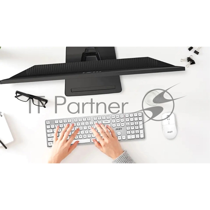 Комплект клавиатура и мышь MSI FORGE K210 W COMBO WHITE RU