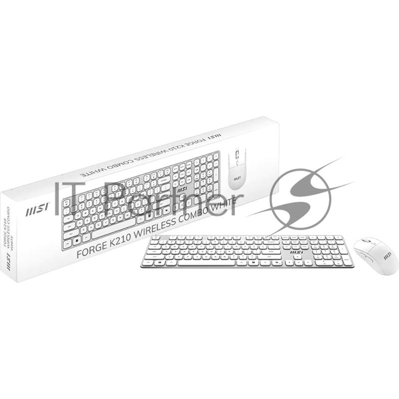 Комплект клавиатура и мышь MSI FORGE K210 W COMBO WHITE RU