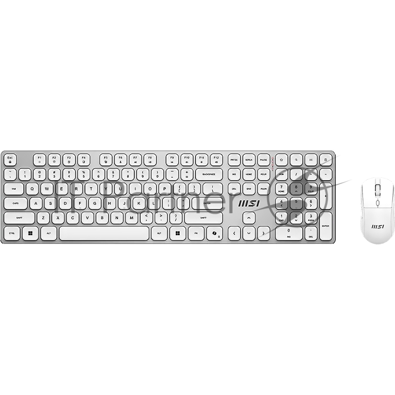 Комплект клавиатура и мышь MSI FORGE K210 W COMBO WHITE RU