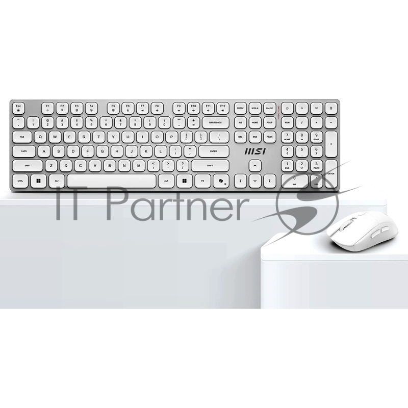 Комплект клавиатура и мышь MSI FORGE K210 W COMBO WHITE RU