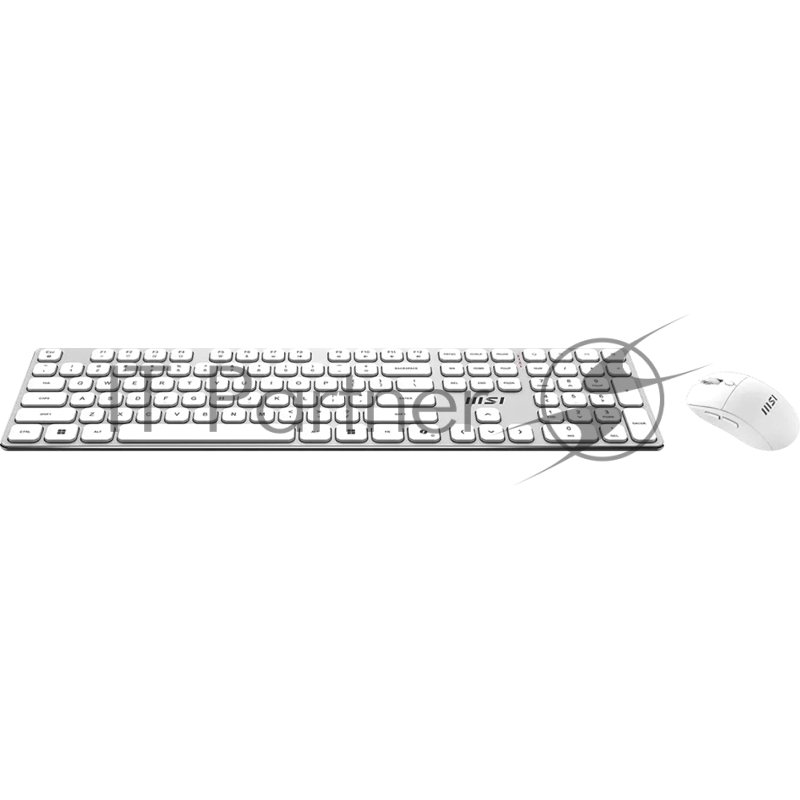Комплект клавиатура и мышь MSI FORGE K210 W COMBO WHITE RU